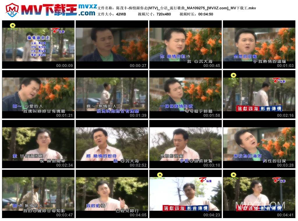 陈茂丰-痴情跟你走(MTV)_台语_流行歌曲_MA109275